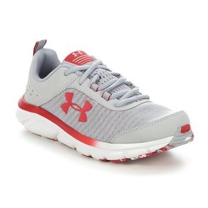 UNDER ARMOUR Boys BIG KID ASSERT 8 RUNNING SHOES - Size 4 KIDS